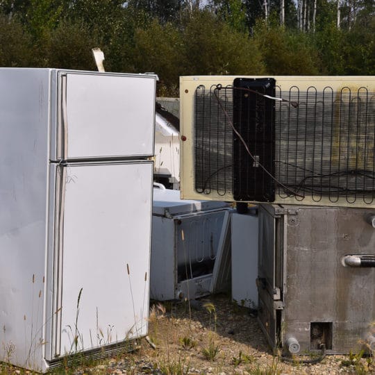 getting rid of an old refrigerator