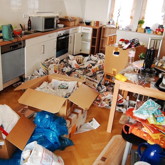 messy apartment