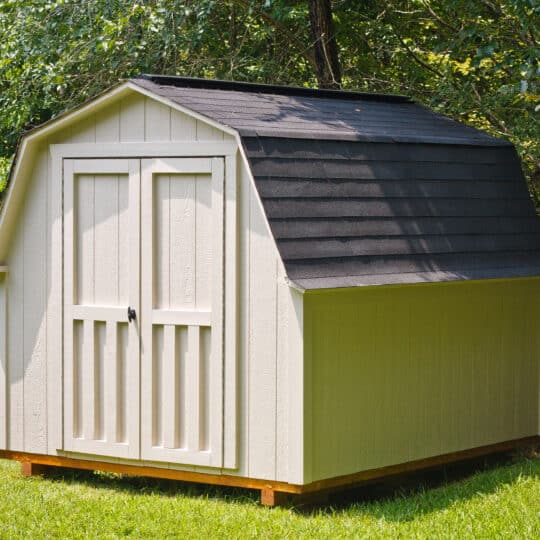 cleaning a shed for storage