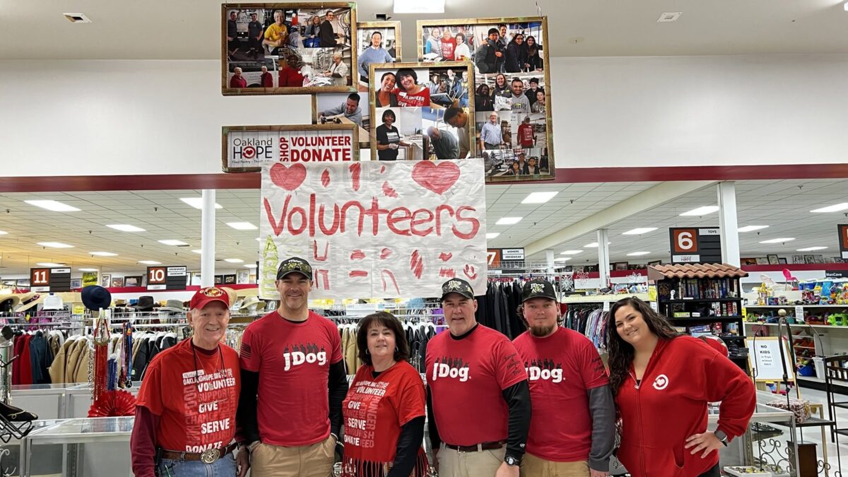 JDog volunteers in the community